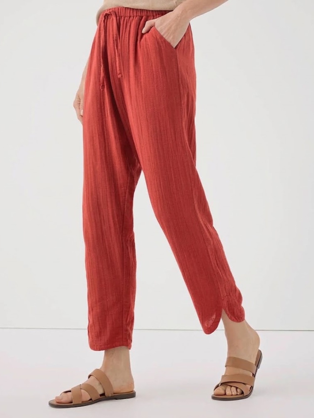 Pact Coastal Double Gauze Tulip Pant small
